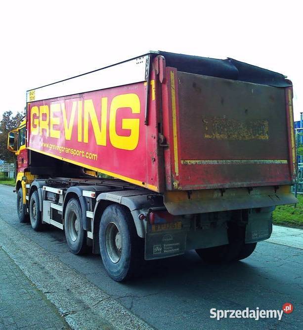 Wywrotka 8x8 MAN TGS czerwony Warszawa sprzedam