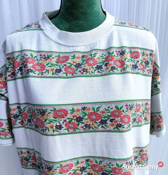 Bluzka tshirt Vero Moda oversize L 40 vintage kolorowy Szczecin