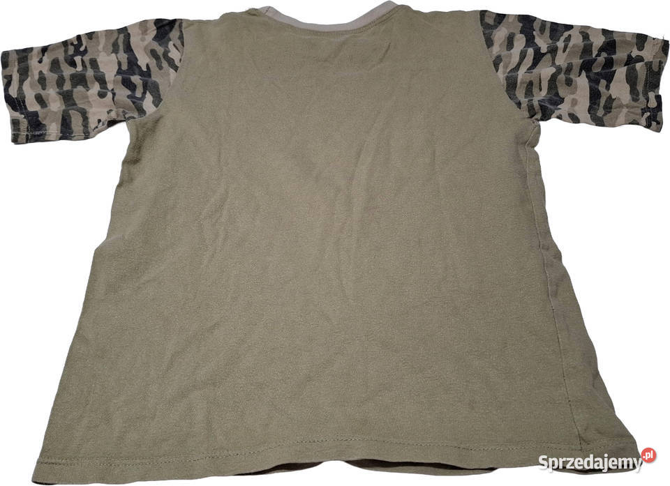 Koszulka chłopięca Tshirt zieleń moro czołg 134 Rozmiar 134 Czeladź sprzedam
