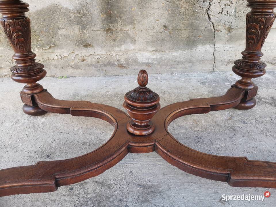 Stół jadalniany rozkładany 35m6m dębowy Wałbrzych