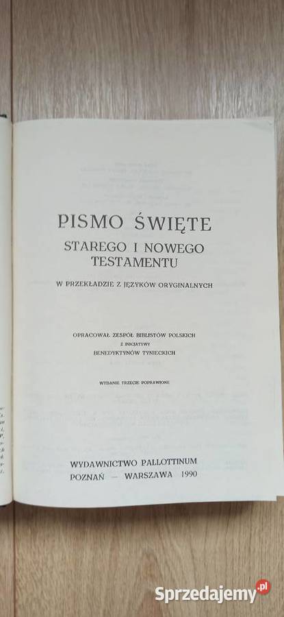 Biblia Pismo Święte Starego i Nowego Testamentu sprzedam