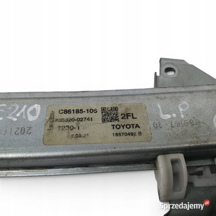 LEWY PODNOŚNIK DRZWI MECHANIZM Toyota Corolla osobowe Mechanizmy opuszczania szyb Chełm