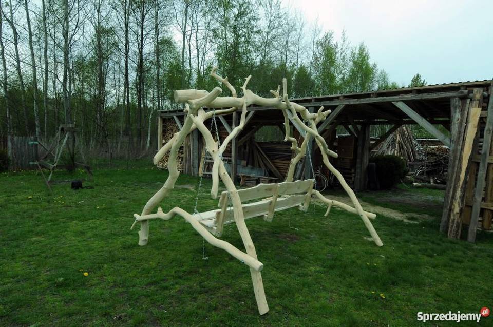 Huśtawka ogrodowa z dębu