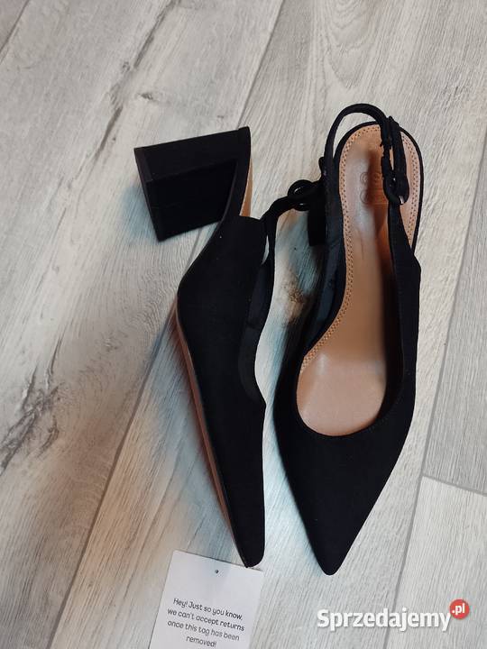 40 ASOS Design Czarne czółenka wieczorowe z tkanina Kraków