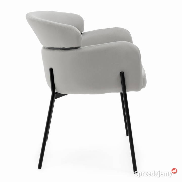 Krzesło Tapicerowane Bolzano Jasnoszare Wysyłka Tarchały Małe