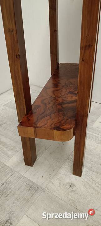 konsola art deco przyścienna orzech stolik Radomsko