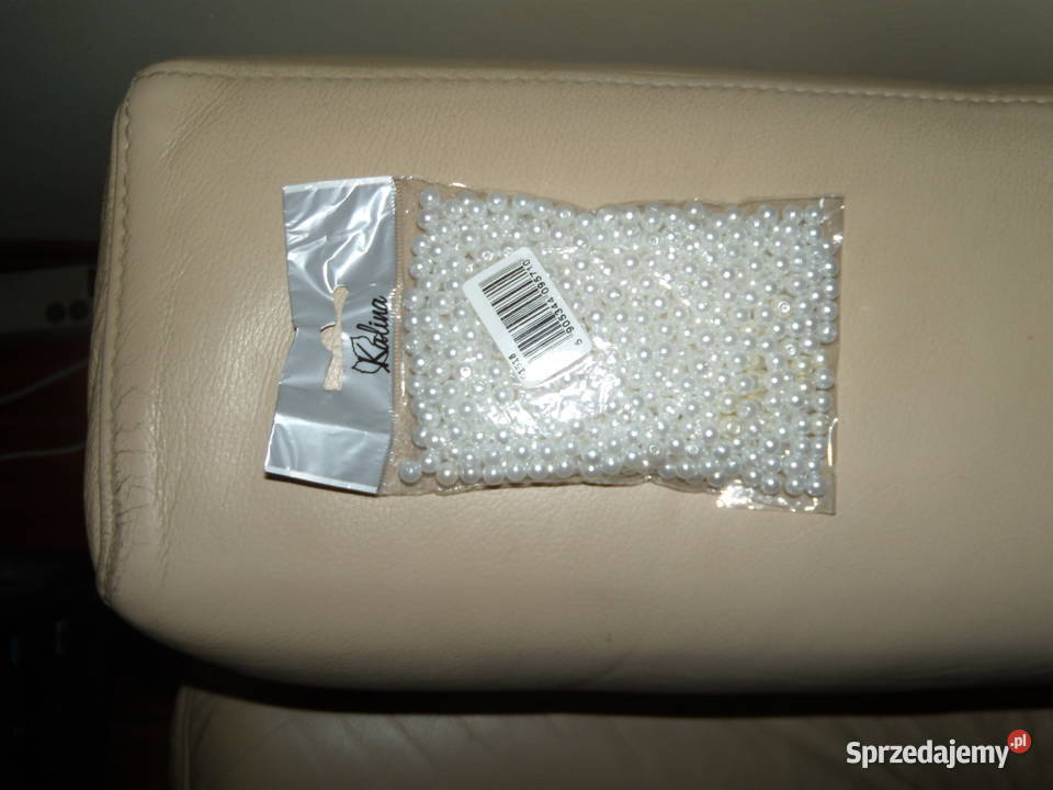 Koraliki perłowe Perełki z dziurką 6 mm 800 Warszawa