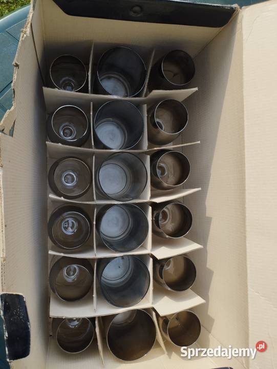 Komplet szklanek i kieliszków szkło dymione lata Kraków sprzedam