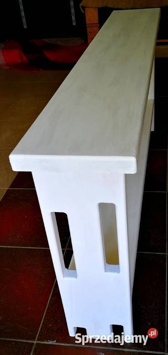 Ławka drewniana kwietnik półka regał drewniany