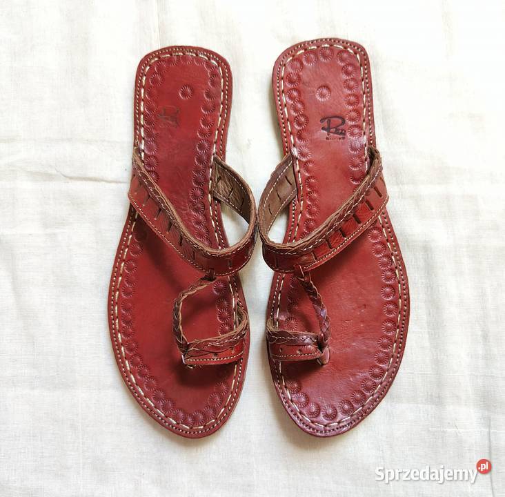 KOHbr Skórzane japonki kohalpuri 39 brązowe zachodniopomorskie