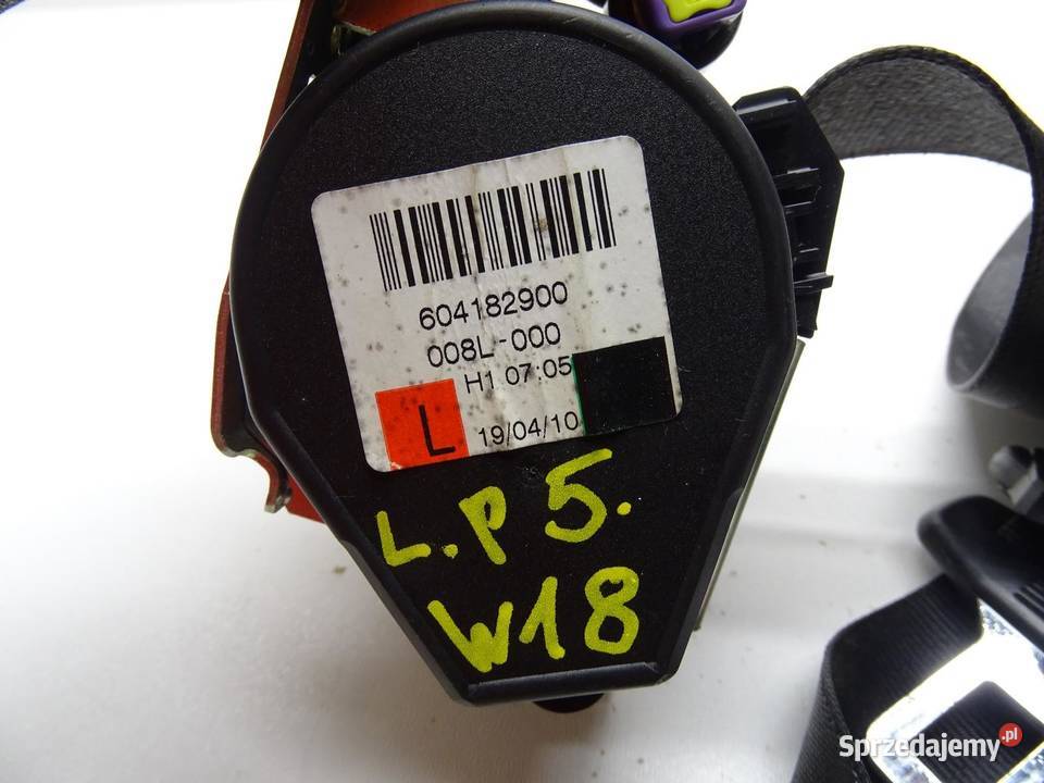 PAS BEZPIECZEŃSTWA LEWY PRZÓD PRZEDNI 8P4857705C