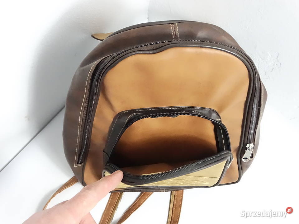 Stylowy Plecak Vintage MickGwend Paris Stan Biłgoraj