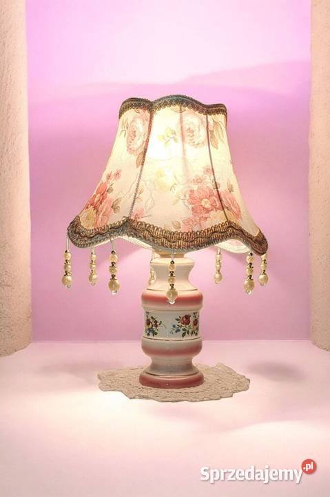 dwie porcelanowe włoskie lampki nocne vintage Warszawa sprzedam