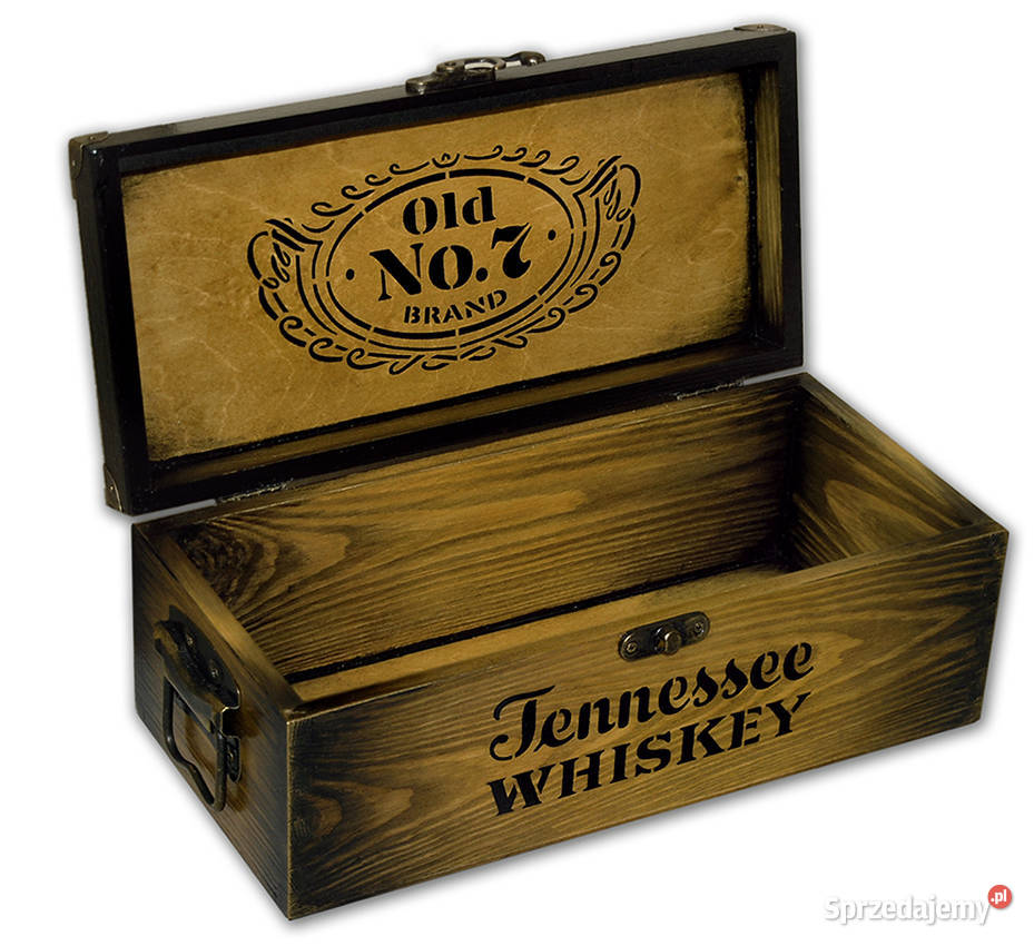 SKRZYNKA drewniana na WHISKY whiskey JACK sprzedam