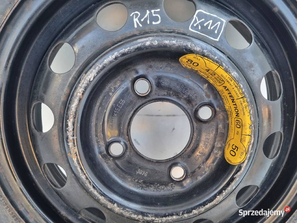 KOŁO DOJAZDOWE Saab 93 I DOJAZDÓWKA 11570 R15 Samochodowe