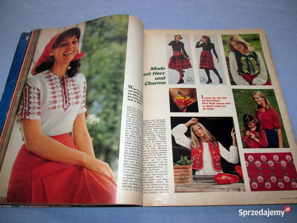 Burda Moden 81971 magazyn mody wykroje Vintage Antykwariat Antyki, Sztuka, Kolekcje Skępe
