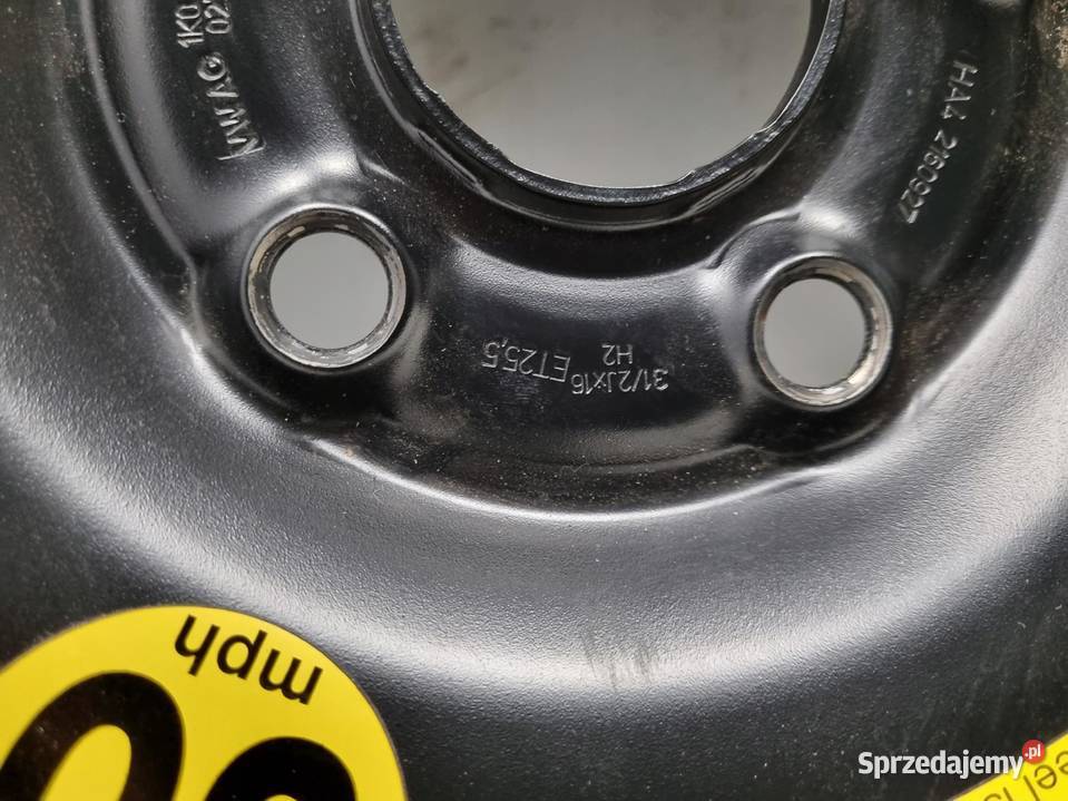 KOŁO DOJAZDOWE Audi Seat Vw Golf V 12570 R16 Chełm