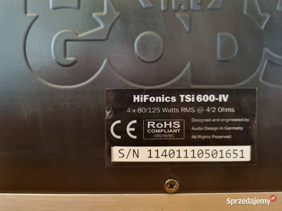 Zestaw Audio HiFonics Subwoofer Aktywny Rabka-Zdrój