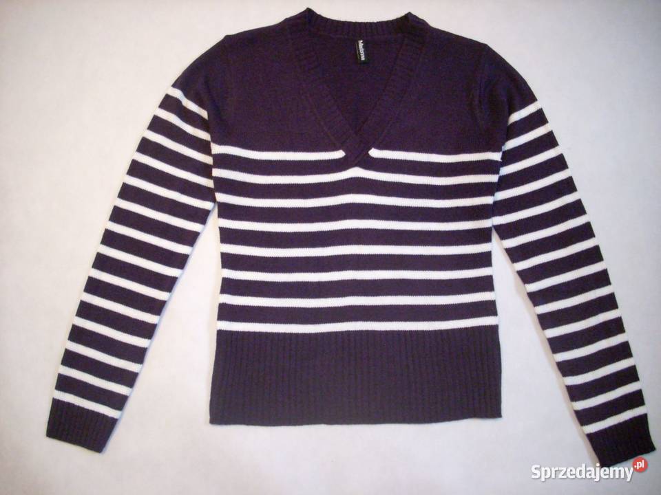 Madonna sweter w pasy fiolet 36 38 Nowy Sącz