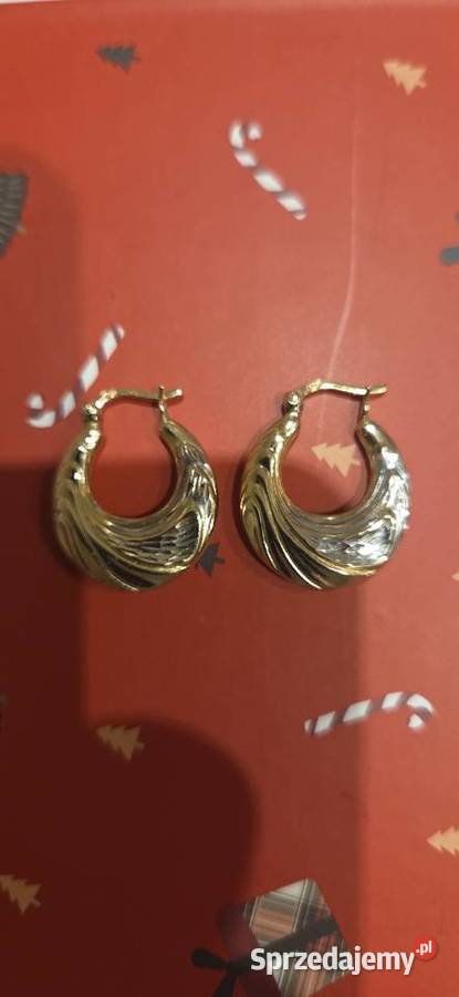 Zlote kolczyki pr585 wielkopolskie Ostrów Wielkopolski
