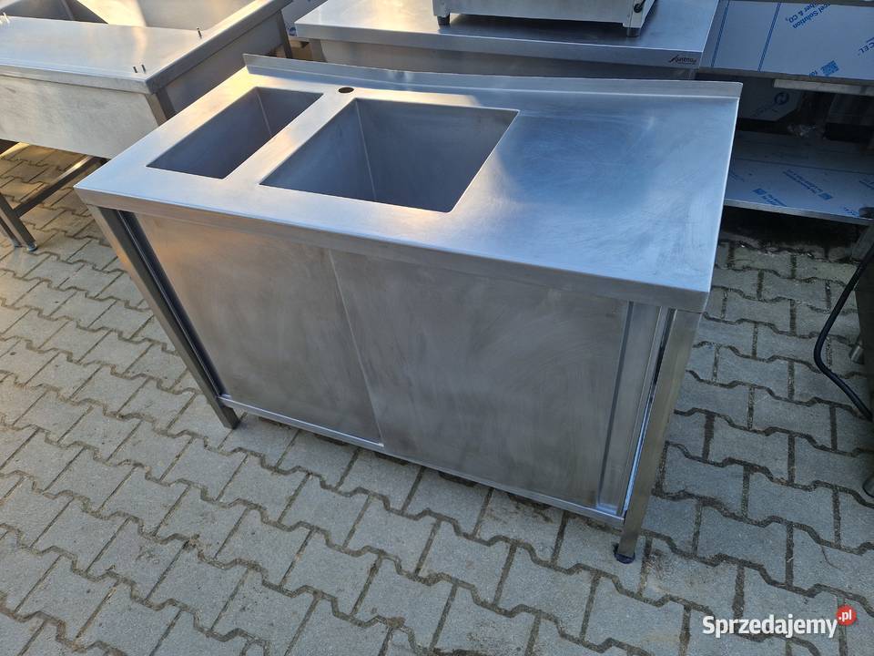 Zlew Gastronomiczny 2 Komorowy Drzwi Suwane Ostrów Wielkopolski