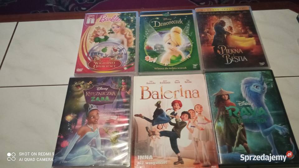 6bajki DVD Disney wszystko sprzedam dubbing Wrocław