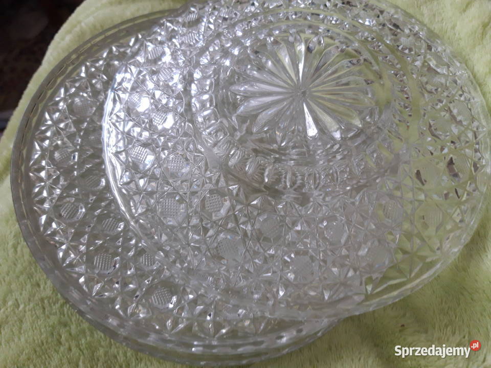 talerzyki kryształowe vintage wzór wiedeński Warszawa