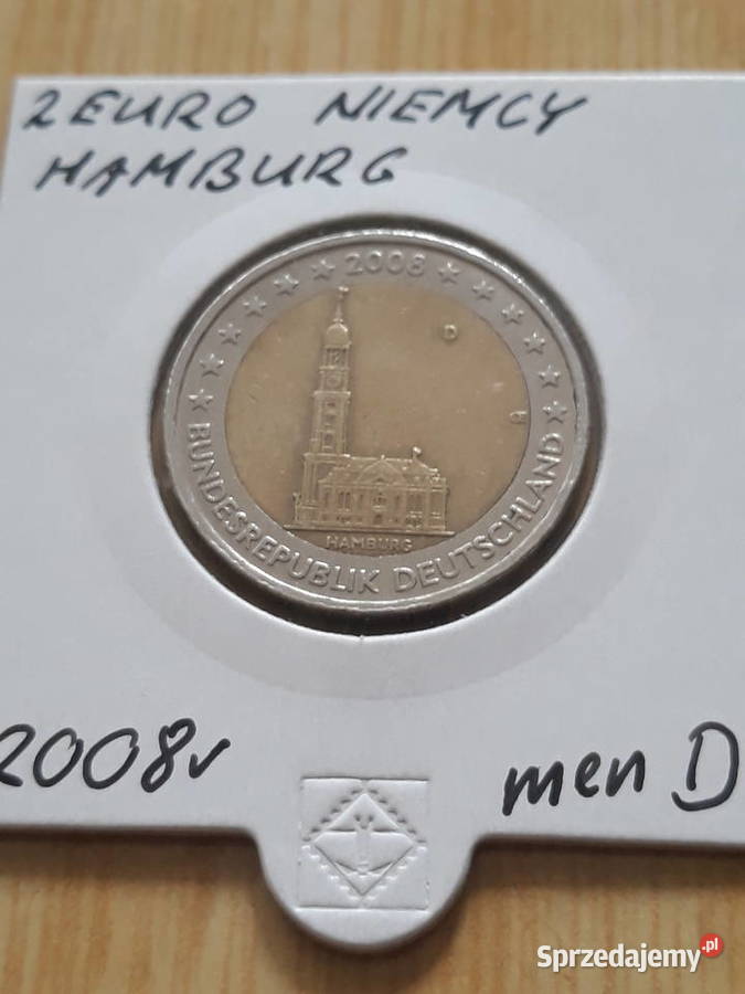 2 Euro Niemcy Hamburg 2008 r men D Konin
