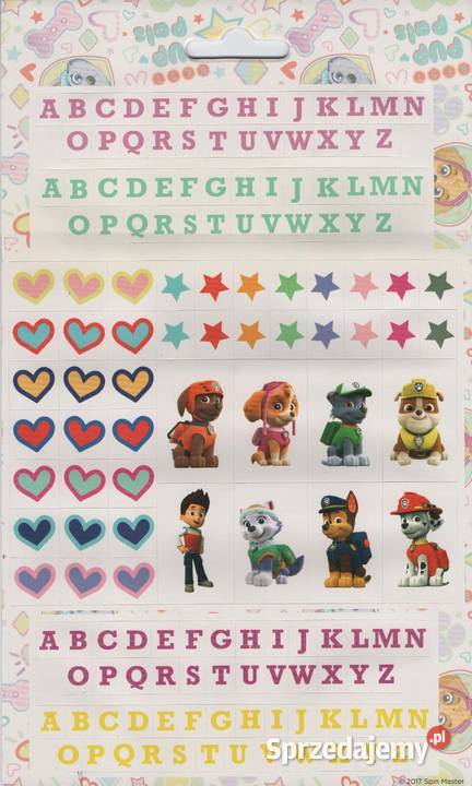 Skye Psi Patrol Zestaw Naklejki Nalepki 700 Mogilany