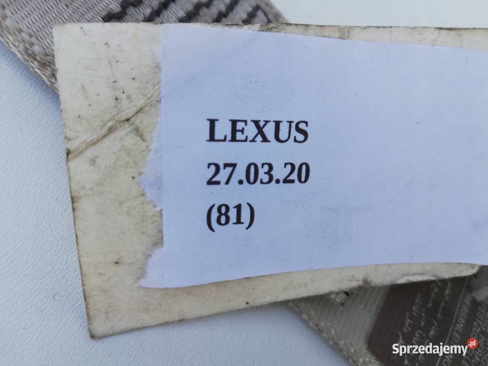 PAS BEZPIECZEŃSTWA TYŁ ŚRODKOWY LEXUS LS430 Nowy Tomyśl