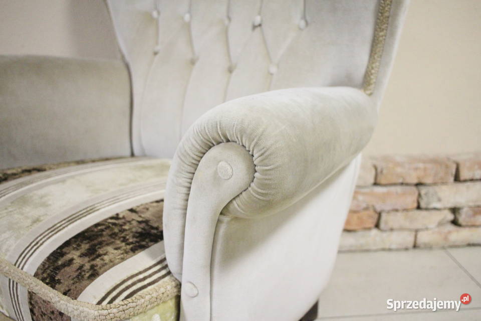 Zestaw dwóch foteli ładne obicie śląskie Pszczyna sprzedam