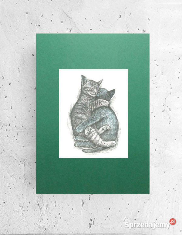 skandynawski plakat a4 koty plakat mały plakat z Olsztyn