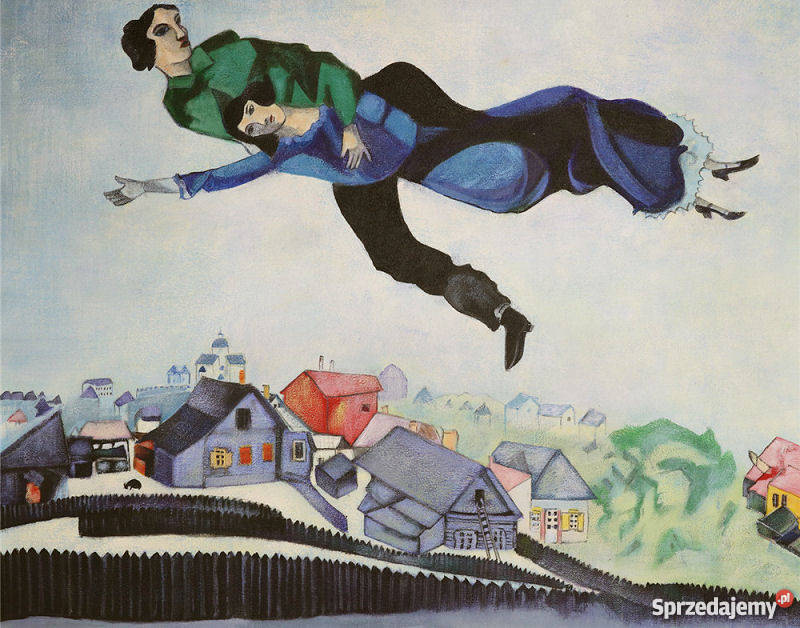 Obraz Zakochani miastem Marc Chagall Warszawa