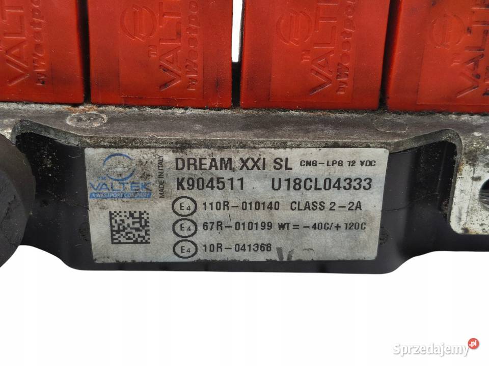 LISTWA WTRYSKIWACZE GAZU LPG Dream XXL SL VALTEK Chełm
