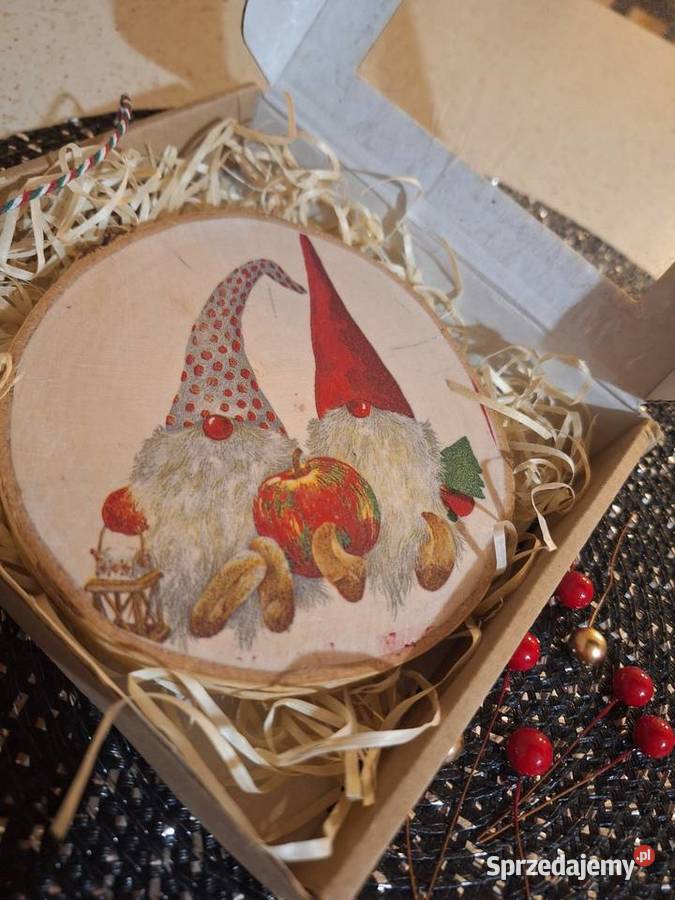 Upominek mikołajkowoświąteczny na drewnie podkarpackie Strzyżów