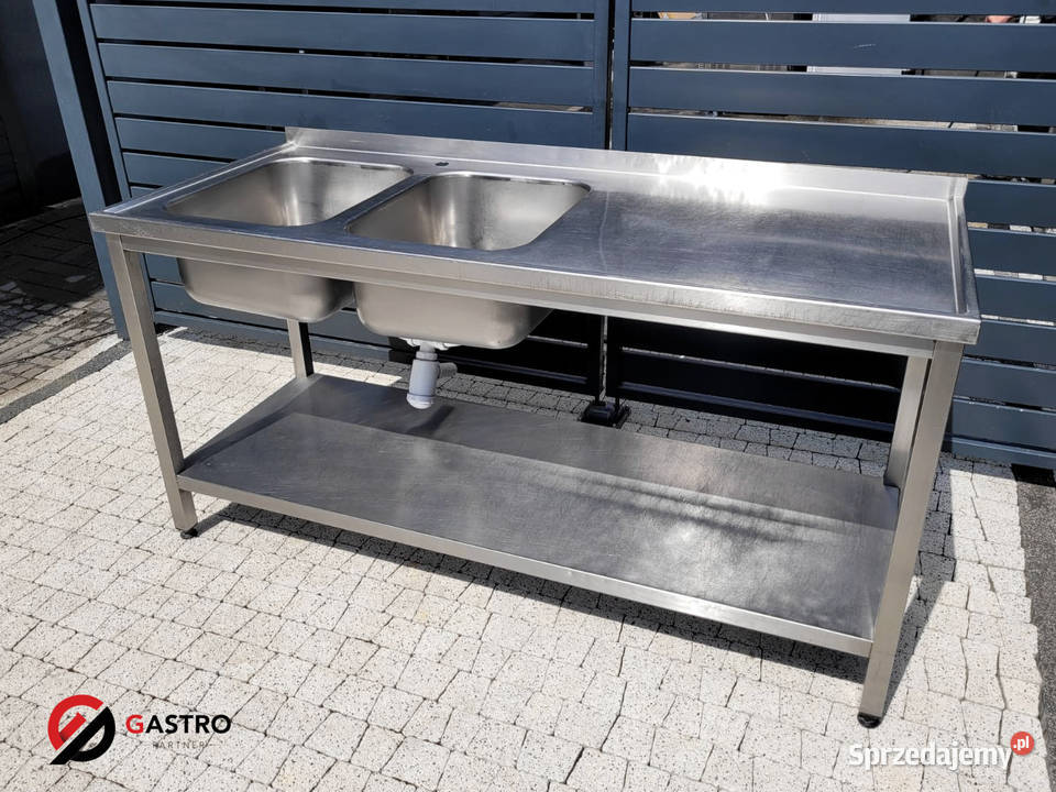 Zlew gastronomiczny 2komorowy 170x70x85 Ostrów Wielkopolski