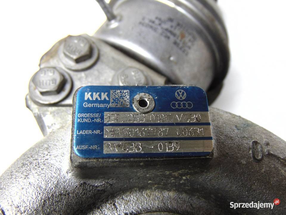 TURBOSPRĘŻARKA TURBO 03L253010C 20 TDI VW małopolskie