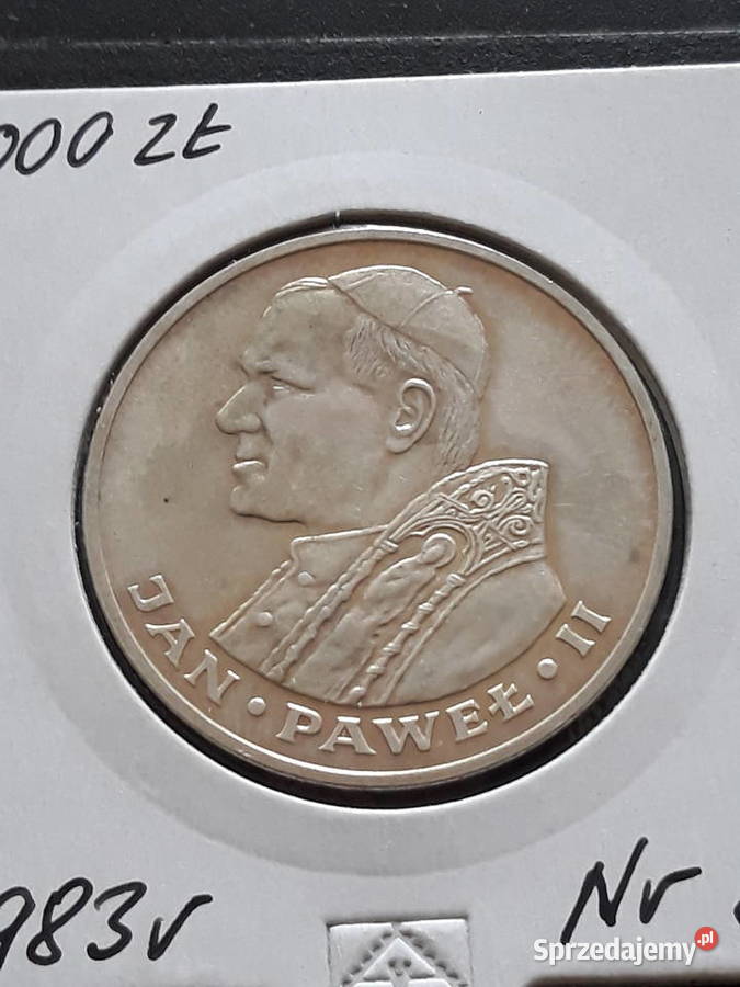 1000 Papież Jan Paweł II1983 r 8 Mennicze Numizmatyka
