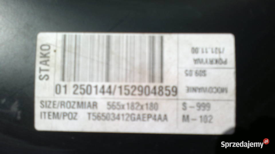 Butla na gaz LPG 34l z papierami osobowe Układ paliwowy Układ paliwowy