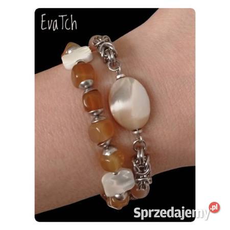 Bransoletka handmade ze stali szlachetnej z Ciechanów
