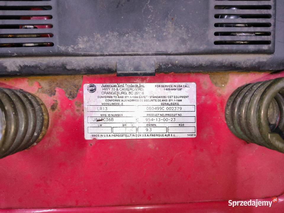 Jonsered LR 13 traktorek kosiarka Briggs Janków Zaleśny