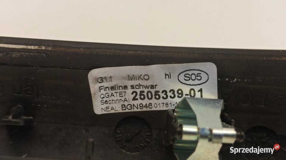 BMW 7 G11 LISTWA DEKOR TUNELU 2505339