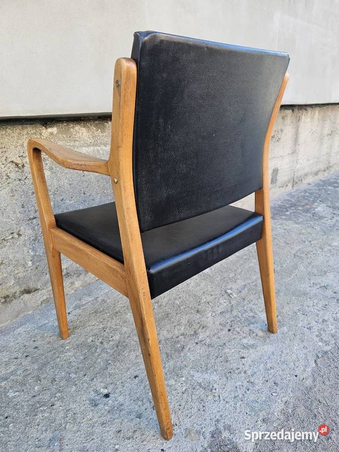 Fotel vintage midcentury modern duński design z