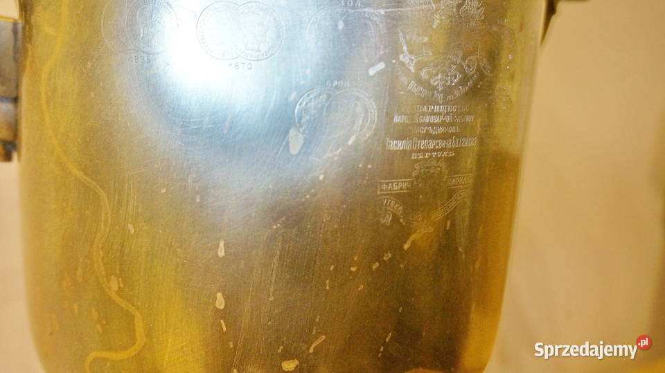Oryginalny carski samowar z Tuły na węgiel sprzedam