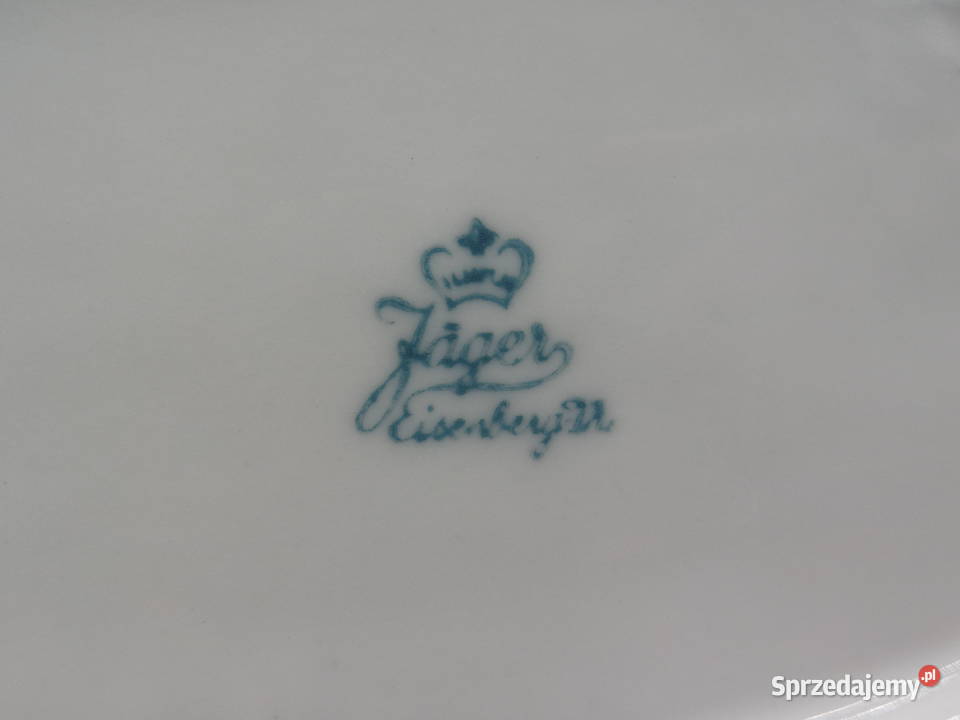 Porcelanowe dwa półmiski śledziówki Jager Raszków