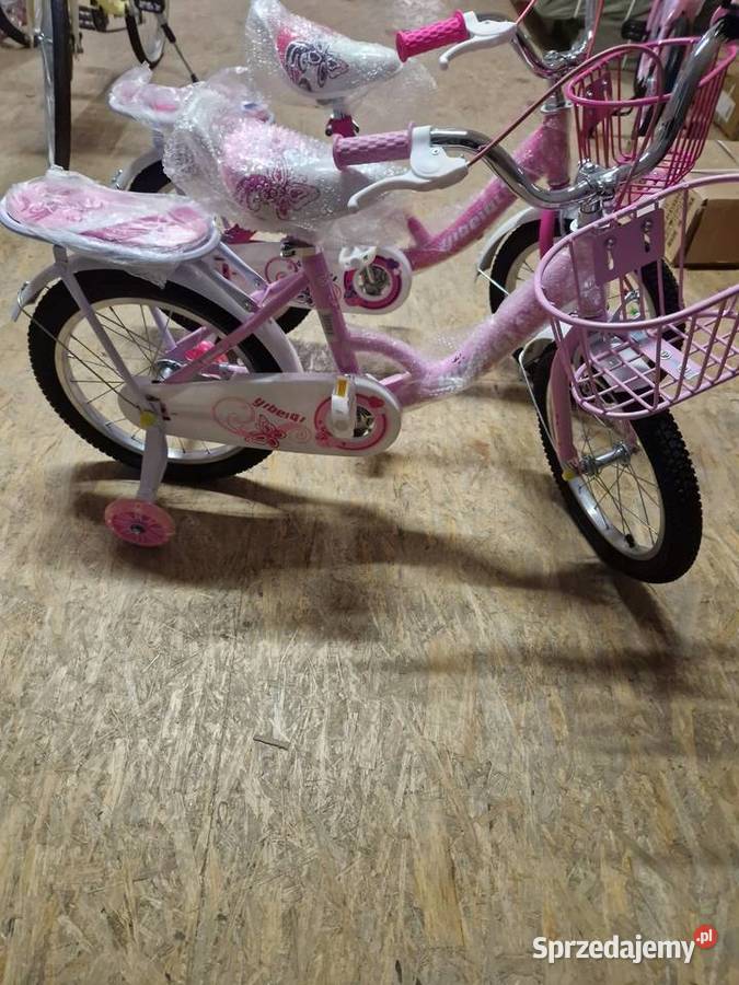 Rower dziecięcy 16 różowy Motylek YIBEIGI 4 Głogowa