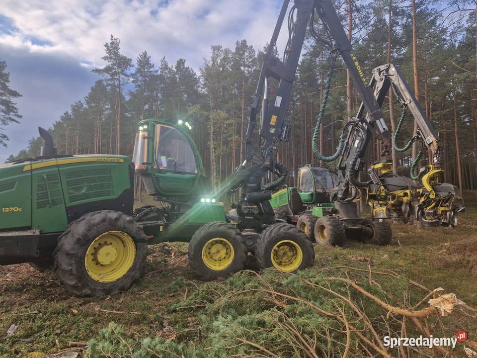 Harvester John Deere 1270G H414 2016r dzwig 114m Trzebielino sprzedam
