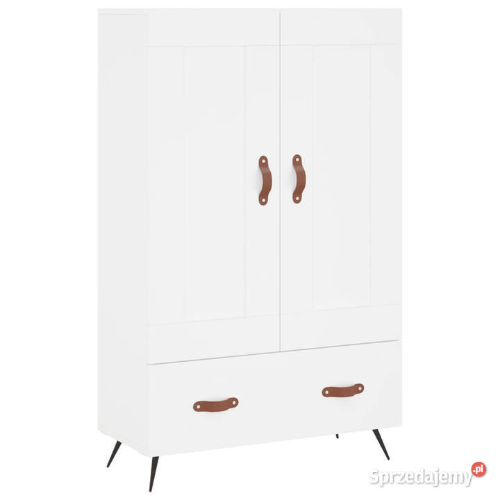 Wysoka szafka biała 695x31x115 materiał Warszawa sprzedam