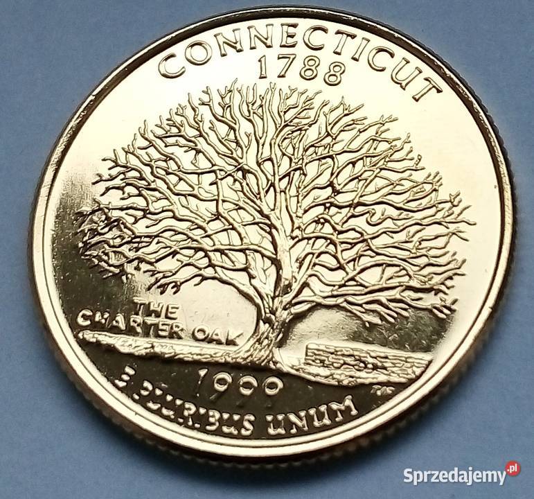USA25 CENTÓW1999 r COONECTICUTKAPSEL Legionowo