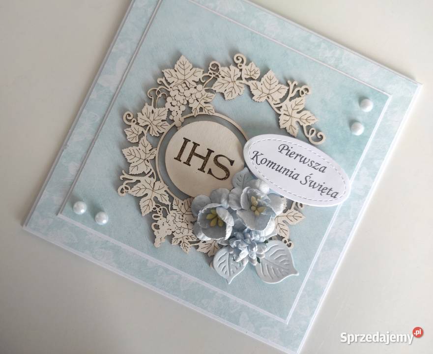 Kartka w pudełku ręcznie robiona na Pamiątkę Łódź sprzedam